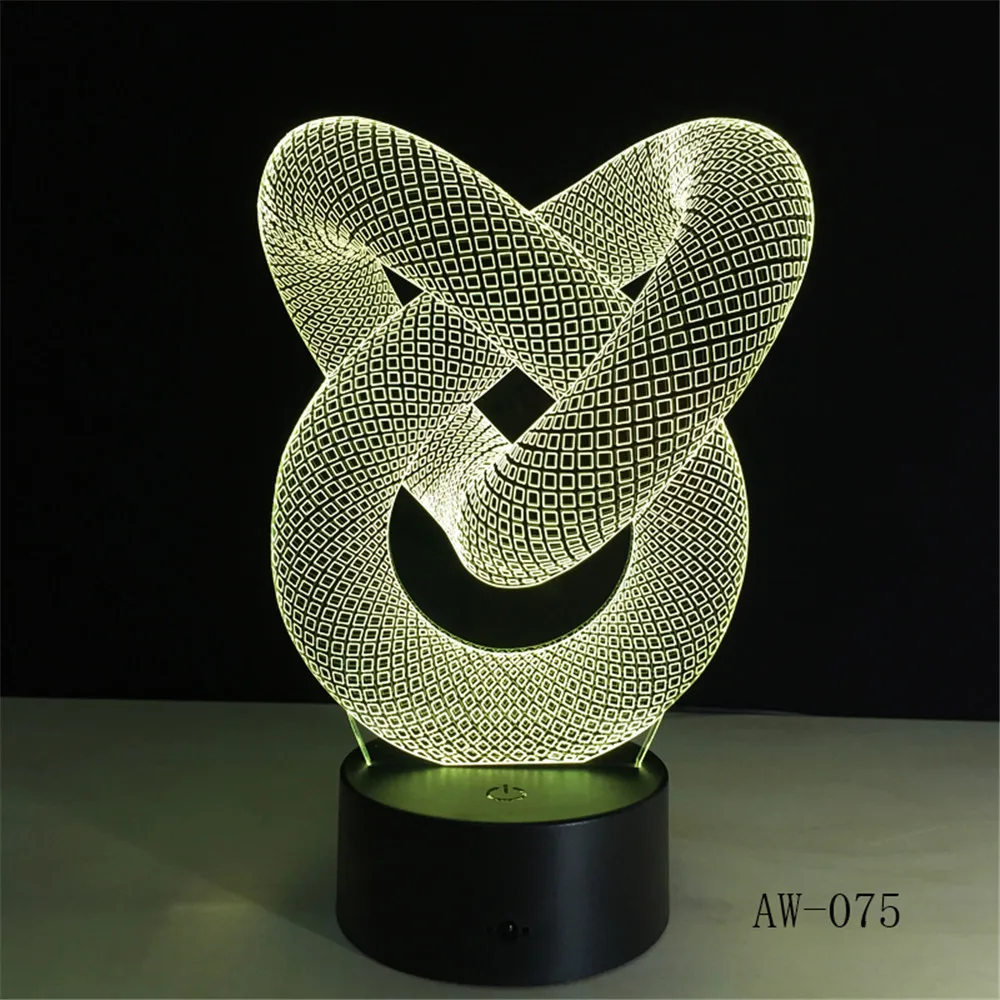 Touch and Remote Control for Home Office Decor, 3D LED Table Night Lamp