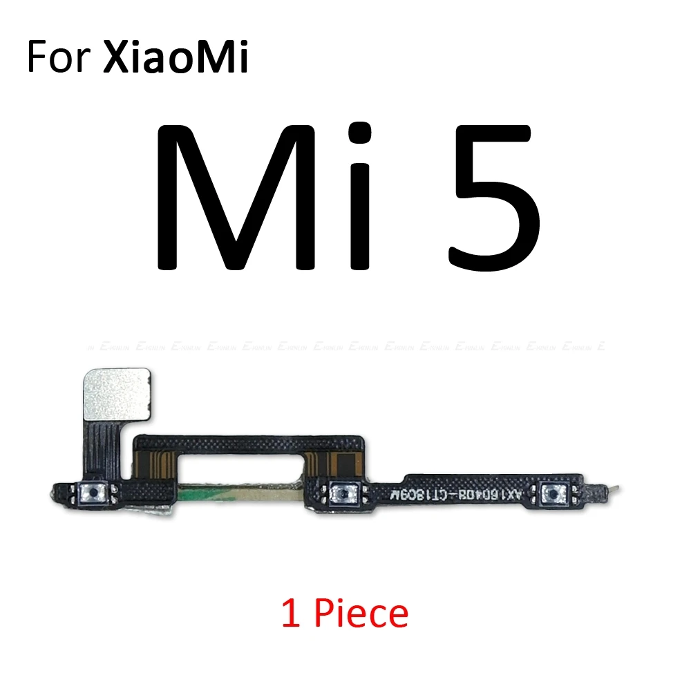 Новинка для Xiaomi Mi 6 5 5C 5S Plus 4 4C 4i 4S Mix 2S Max 3 2 Кнопка включения/выключения питания Кнопка громкости гибкий кабель - Цвет: For Xiaomi Mi 5