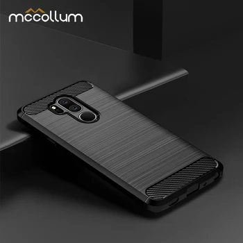 Перейти на Алиэкспресс и купить Чехол из углеродного волокна для телефона LG X2 2018 K8 Plus, Силиконовый противоударный чехол для LG G8 V50 ThinQ Q9, один чехол, Fundas Coque
