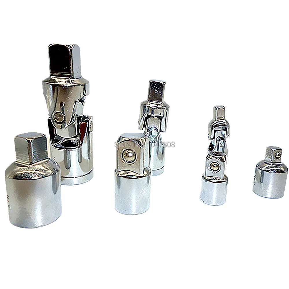 7pcs Universal Joint Adaptor Set Socket Universal Joint & Reducer
