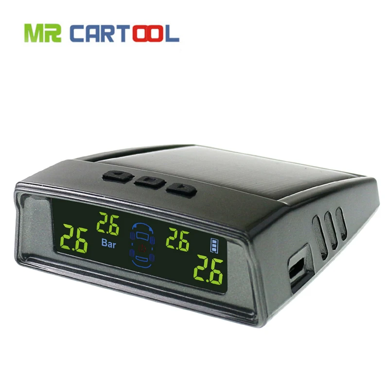 

New Arrival TPMS Tyre Pressure Monitoring Intelligent System 4 Internal Sensors Solar Energy Tire Pressure Alarm Diagnostic-tool