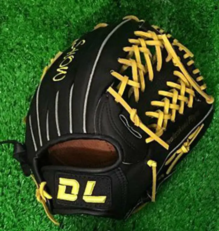 Hoge Kwaliteit! DL Lederen Honkbal Handschoen Linkerhand 12 inch Mannen Vrouwen Professionele Honkbal Softbal Apparatuur, Gratis verzending Hoge Kwaliteit! DL Lederen Honkbal Handschoen Linkerhand 12 inch Mannen Vrouwen Professionele Honkbal Softbal Apparatuur, Gratis verzending