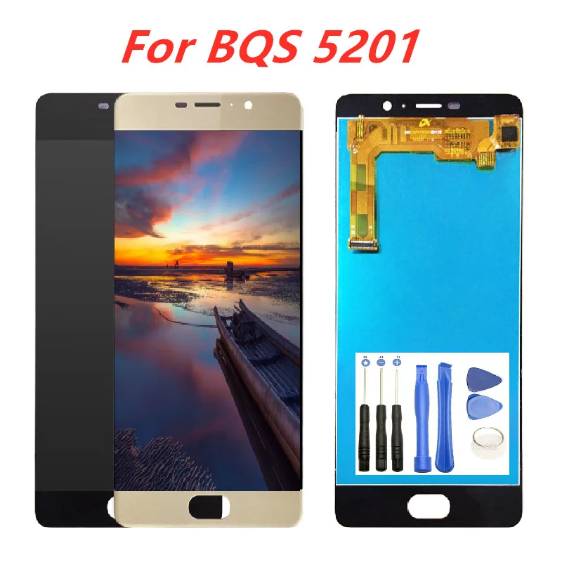

Tested LCD For BQ BQ-5201 BQ5201 BQ 5201 BQS 5201 LCD Display Touch Screen Phone Parts Digitizer Replacement + Free Tools