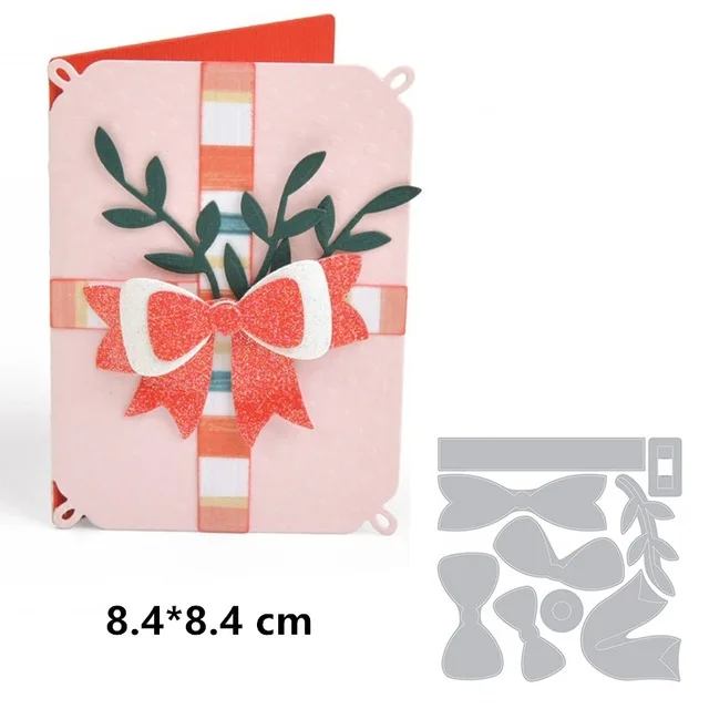 

9Pcs Bow Tie Banner Leaves Die Metal Cutting Dies New 2019 for Dies Scrapbooking DIY Album Embossing Stencil Craft Dies Die Cut