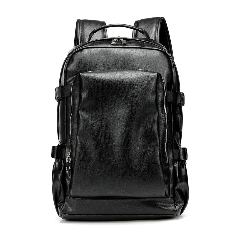 Корейский водонепроницаемый мужской рюкзак из искусственной кожи для ноутбука 15,6 дюймов Большой USB ноутбук мужской рюкзак для путешествий бизнес сумка для компьютера