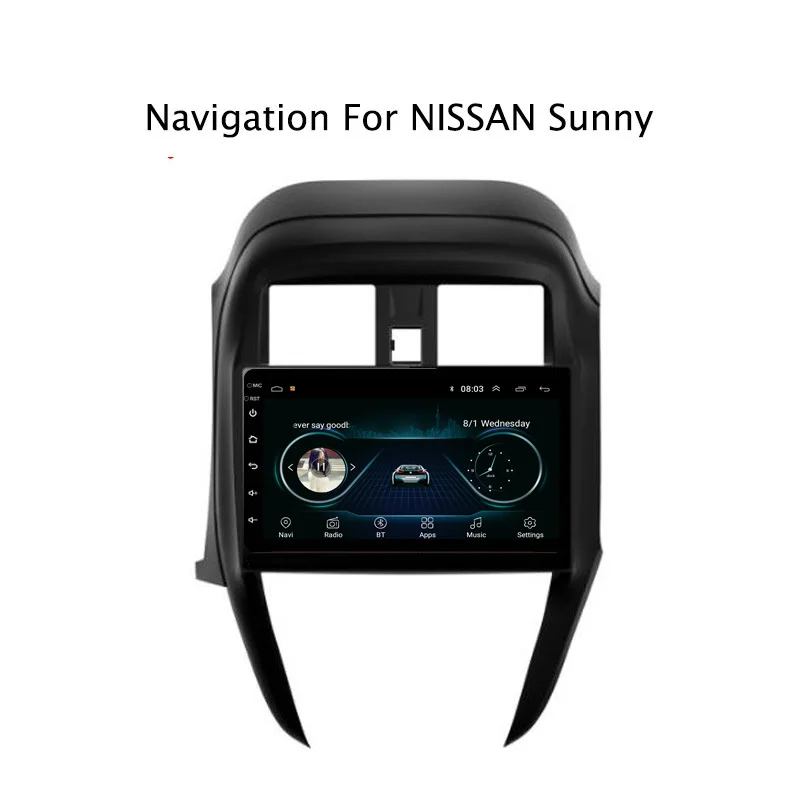 10 1 &quot2.5D ips Android 8 автомобильный DVD gps плеер для Nissan Sunny 2014 2016 черный автомобиль радио