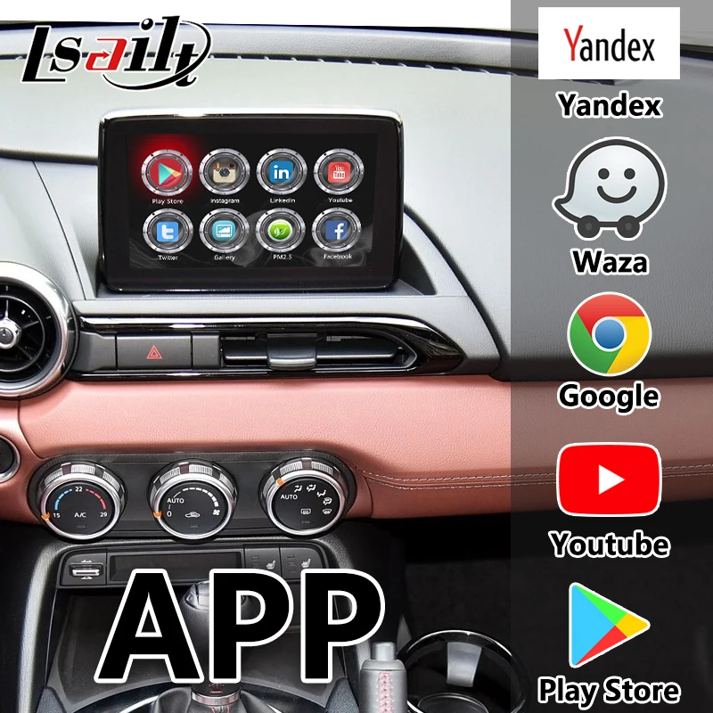 Android 9 0 видеоинтерфейс для Mazda MX 5 2014 2020 года GPS навигационная приставка с