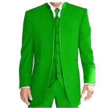 Новые деловые Модные мужские повседневные Роскошные облегающие костюмы набор Лучший мужской костюм