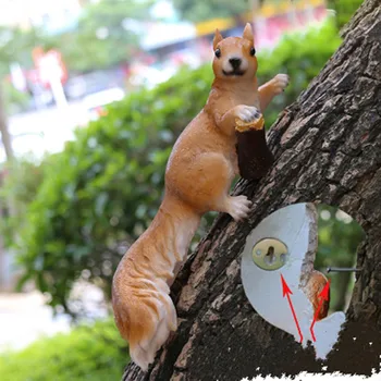 

Creative Resin Squirrel Garden Decoration Home Outdoor Accessories Simulated Animal Ornaments Fairy Garden Miniatures M1710