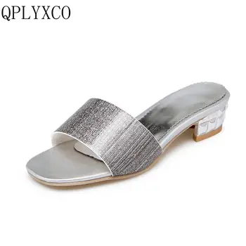

QPLYXCO 2017 New Big small size 32-45 summer stlye peep toe fashion women sandals Sweet Outdoor beach princess women shoes C8-25