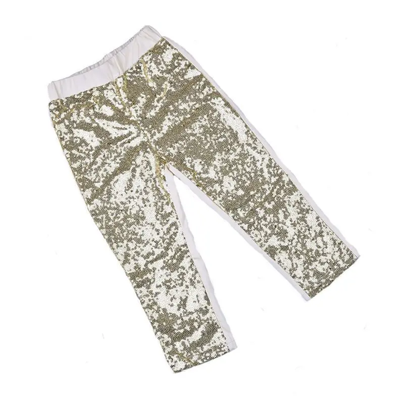 gold sparkle pants