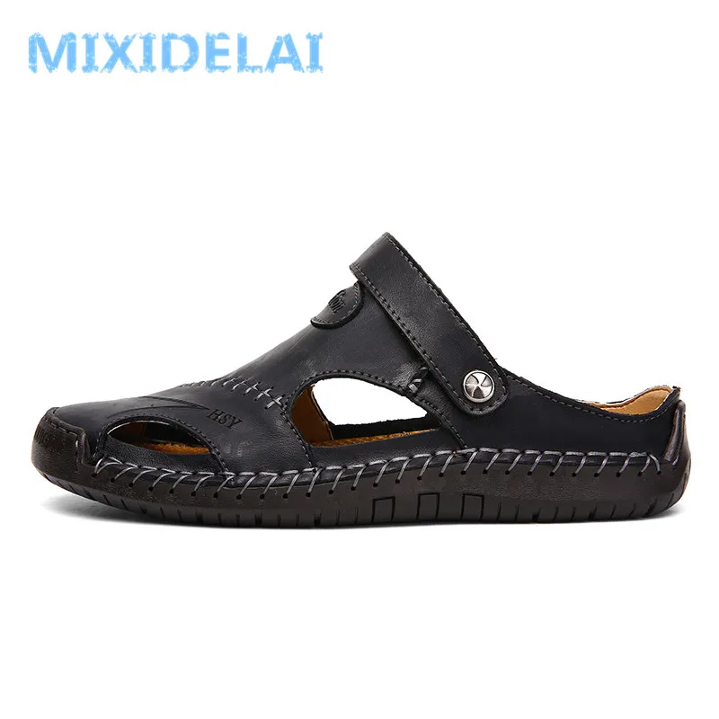 Sandalias romanas clásicas cuero para hombre, zapatillas de exterior, chanclas de goma para playa, agua, 2023|Sandalias de hombre| - AliExpress