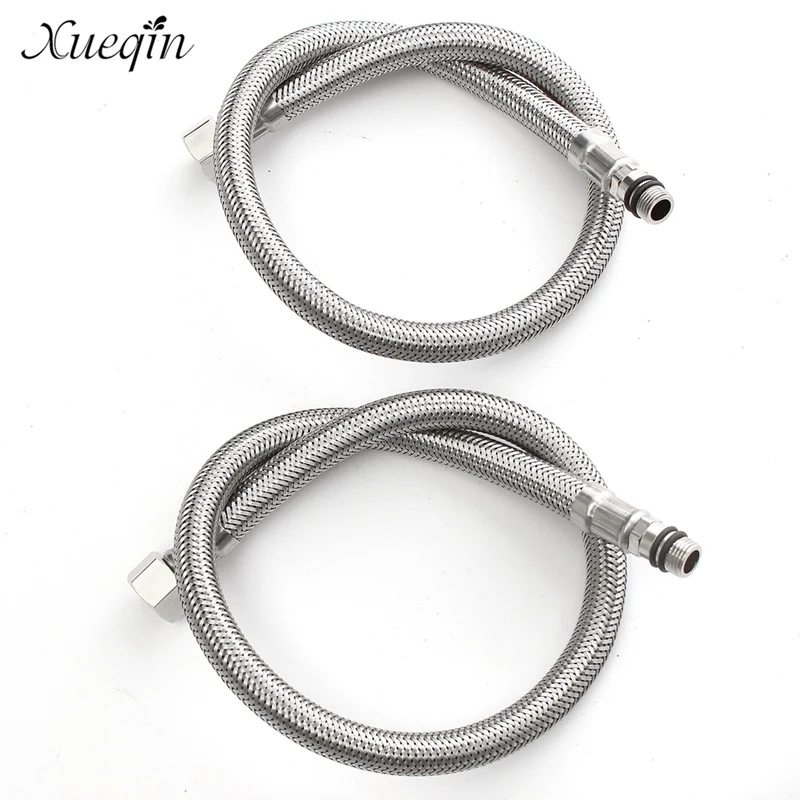 Buy 2Pcs 50cm 304 Stainless Steel Hot Cold Pipes
