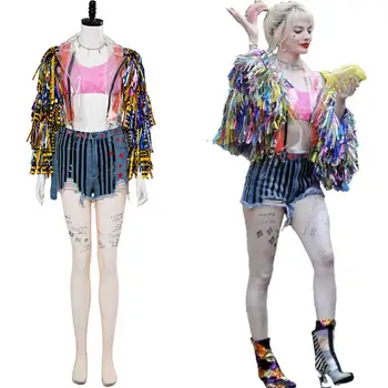 

Birds of Prey Cosplay And the Fantabulous Emancipation of One Harley Quinn Costume Cheerleader Suit Halloween Carnival Adult