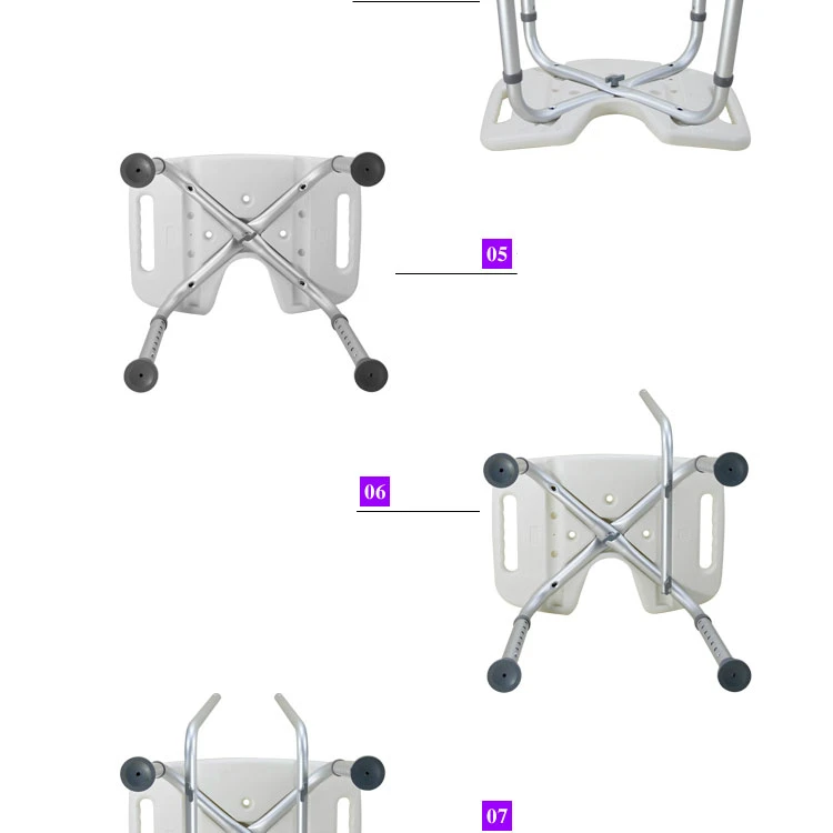 Передвижной стул для душа с спинкой для дома, ванная комната, нескользящий стул для отдыха для беременных женщин, регулируемый стул для купания