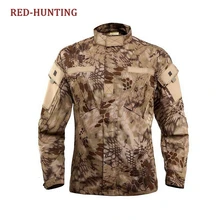Камуфляжная форма в стиле питона, Тактическая Военная униформа, боевой охотничий костюм, BDU, куртка и штаны для тренировок на открытом воздухе