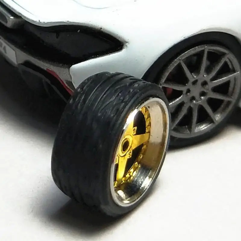 4 шт. масштаб автомобильные шины ремонт модифицировать автомобиль литье под давлением игрушки Аксессуары 1: 64 масштаб изменить модель шин для горячей Kyosho колеса аксессуары