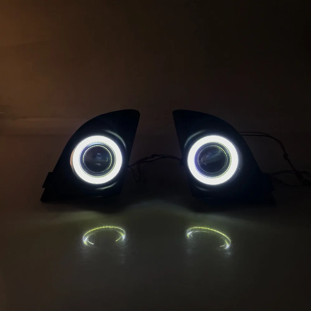 RQXR противотуманная фара вождение свет сборка для Honda Accord 2008- cob angel eye светодиодные дневные ходовые огни сигнал поворота