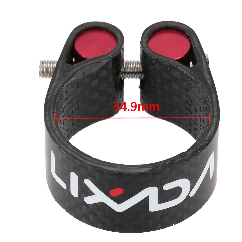 Lixada Carbon Fiber Seat Post Clamp Carbon 30.2mm 34.9mm Seatposts Clamps Bicycle Parts