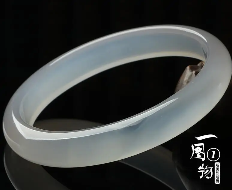 Expensive Grade A Violet jade bracelet natural chalcedony bracelet with icy ice with certificate