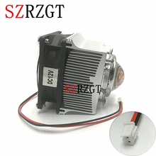 Светодио дный Алюминий радиатора Вентилятор охлаждения 20 Вт 50 Вт 100 Вт высокое Мощность светодио дный света 60 градусов 44 мм объектив+ отражатель+ подставка