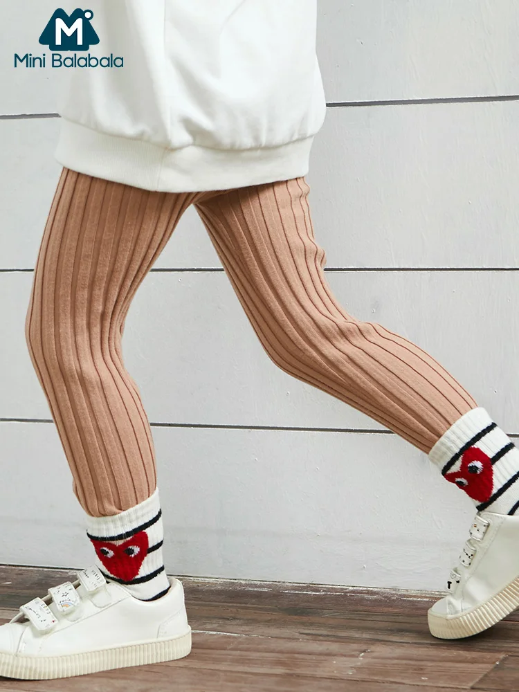 

Mini balabala Baby Girls leggings 2019 spring new children clothing high elastic pants children baby trousers