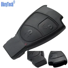 OkeyTech For MB Mercedes Benz C E ML S SL SLK CLK AMG Smart Key Case Soft 2 Button Remote Car Key Shell Cover Case Replacement