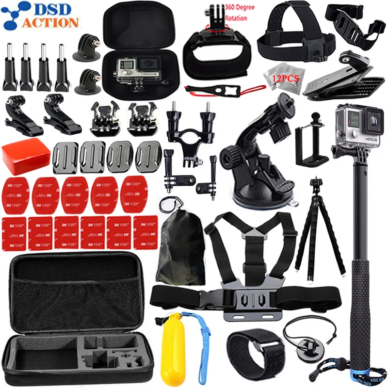 Prix pour Dsdaction soutien gopro accessoires set pour go pro hero 5 4 3 kit trois façon selfie bâton pour eken h8r/xiaomi yi eva cas 13 k Prix pour Dsdaction soutien gopro accessoires set pour go pro hero 5 4 3 kit trois façon selfie bâton pour eken h8r/xiaomi yi eva cas 13 k
