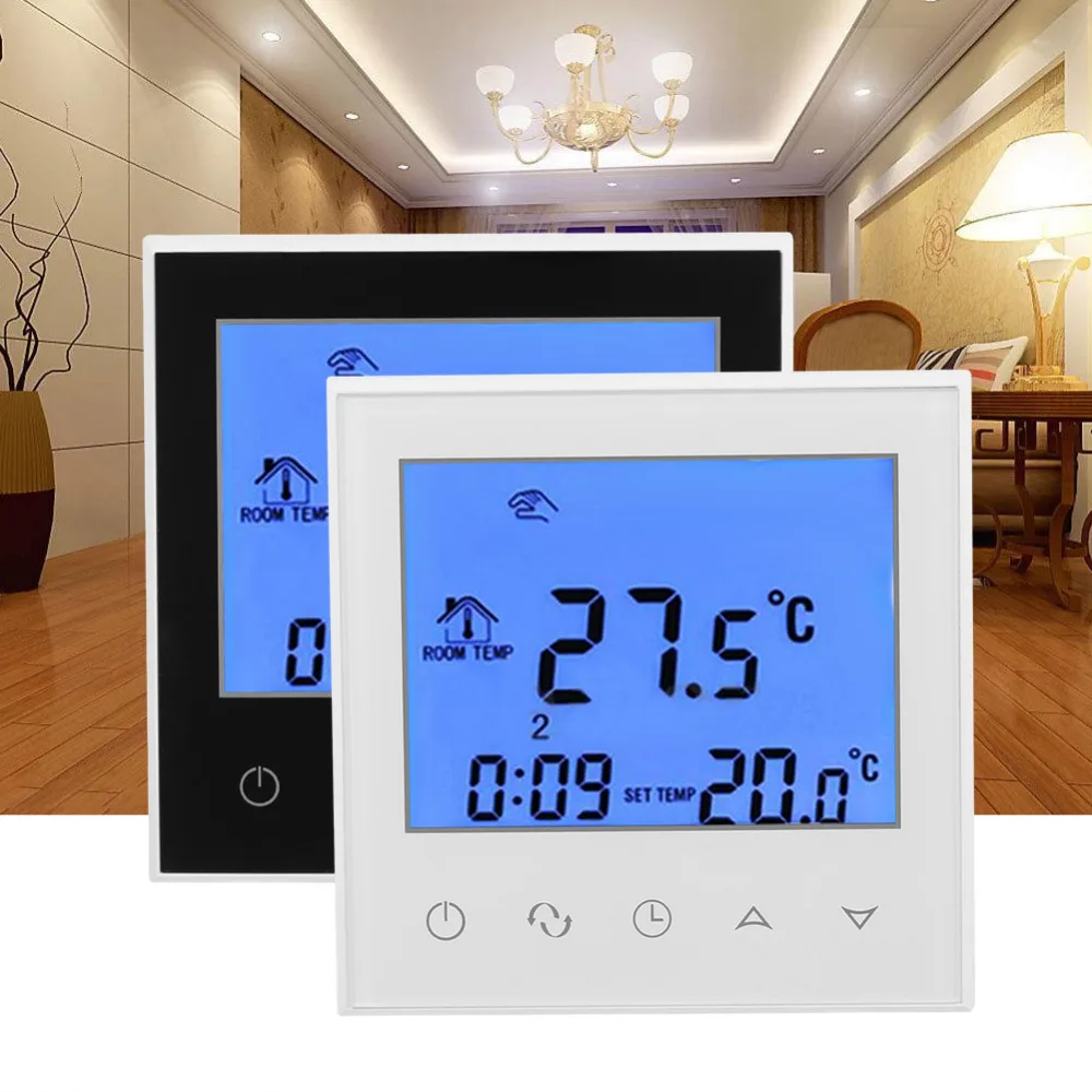 Digital Touch Screen Thermostat LCD Programmable Thermostat Temperature