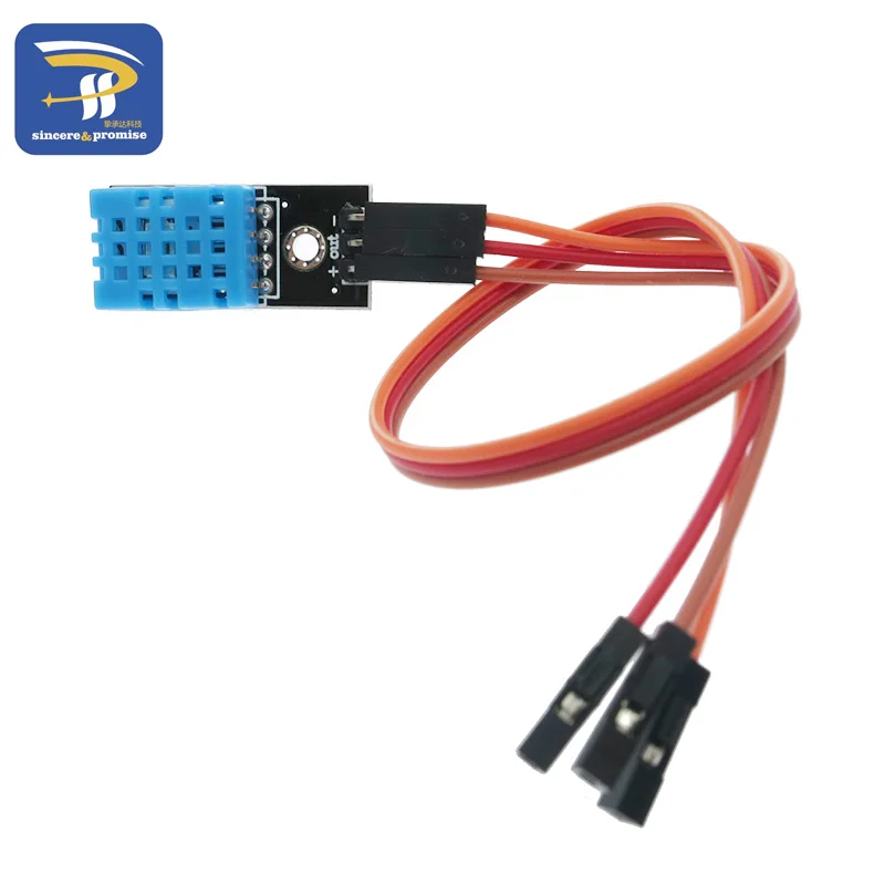 Цифровой датчик температуры и влажности DHT11 светодиодный модуль электронные строительные блоки с линией Dupont для Arduino