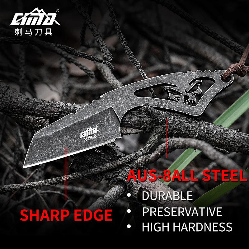 CIMA Tactical Fixed Blade Neck Knife,EDC Survival Blade Knives,AUS-8steel,Kydex sheath CIMA Tactical Fixed Blade Neck Knife,EDC Survival Blade Knives,AUS-8steel,Kydex sheath