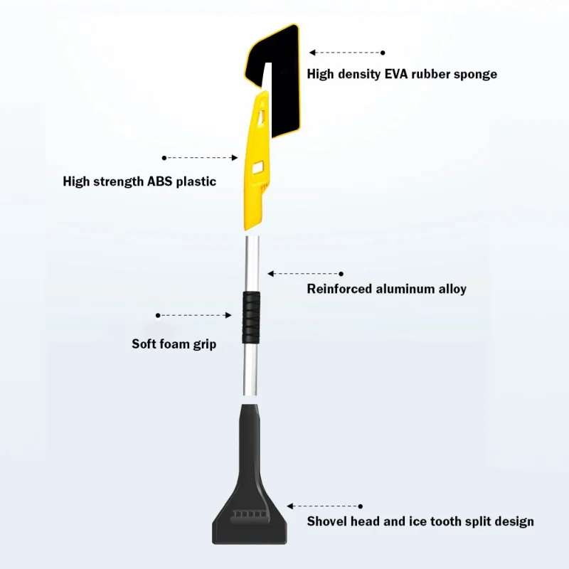 Длинный ручной скребок для льда окно Снежный Ракель лезвие лопаты для чистки снега автомобиля водяной Ракель упаковочные инструменты для