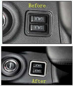 

Car seat heating button decorative cover trim For Mitsubishi Outlander 2013-2016