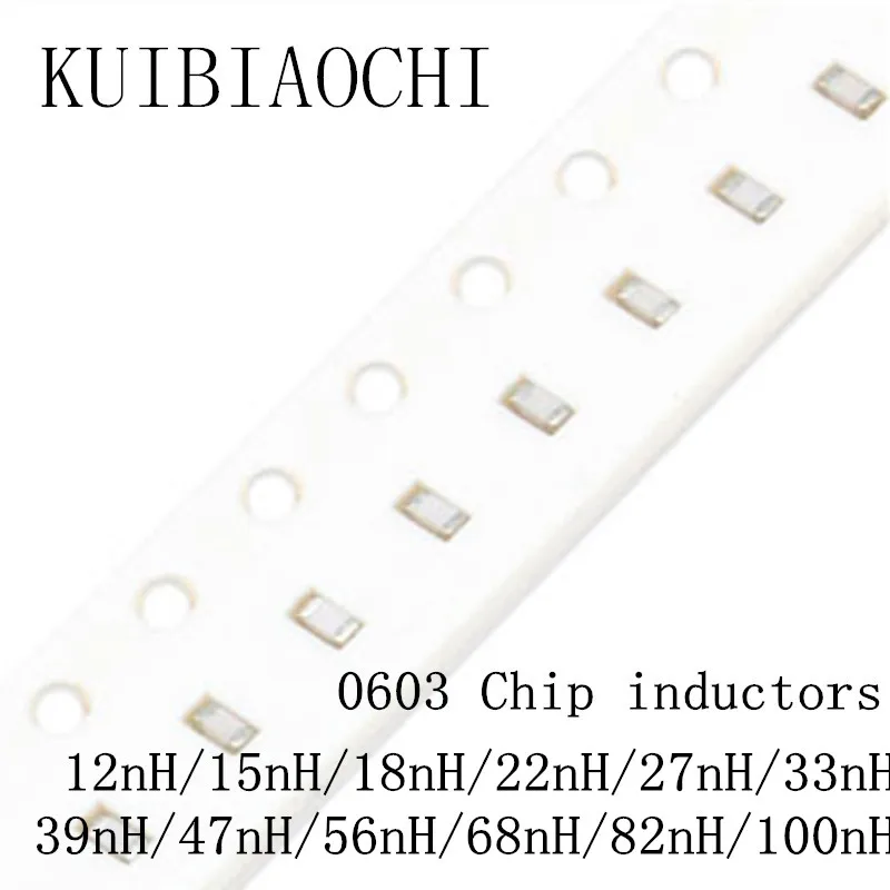 

100pcs/lot High frequency chip inductor 1608 0603 12nH 15nH 18nH 22nH 27nH 33nH 39nH 47nH 56nH 68nH 82nH 100nH
