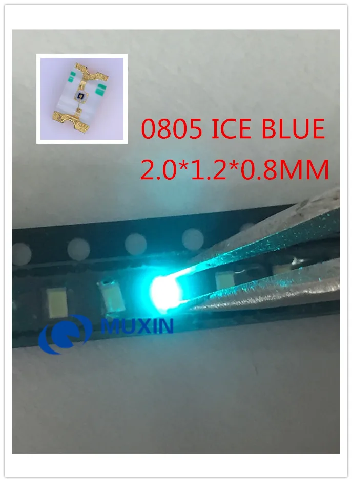 0805 Ice Blue светильник 2012 PCS Clear Ultra Bright SMD светодиодный ная индикация 100*2 0*1 2 мм