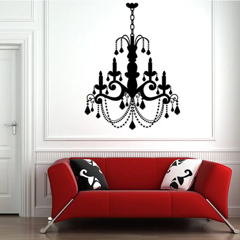 Wall Decal Stickers Candles with Ornaments
