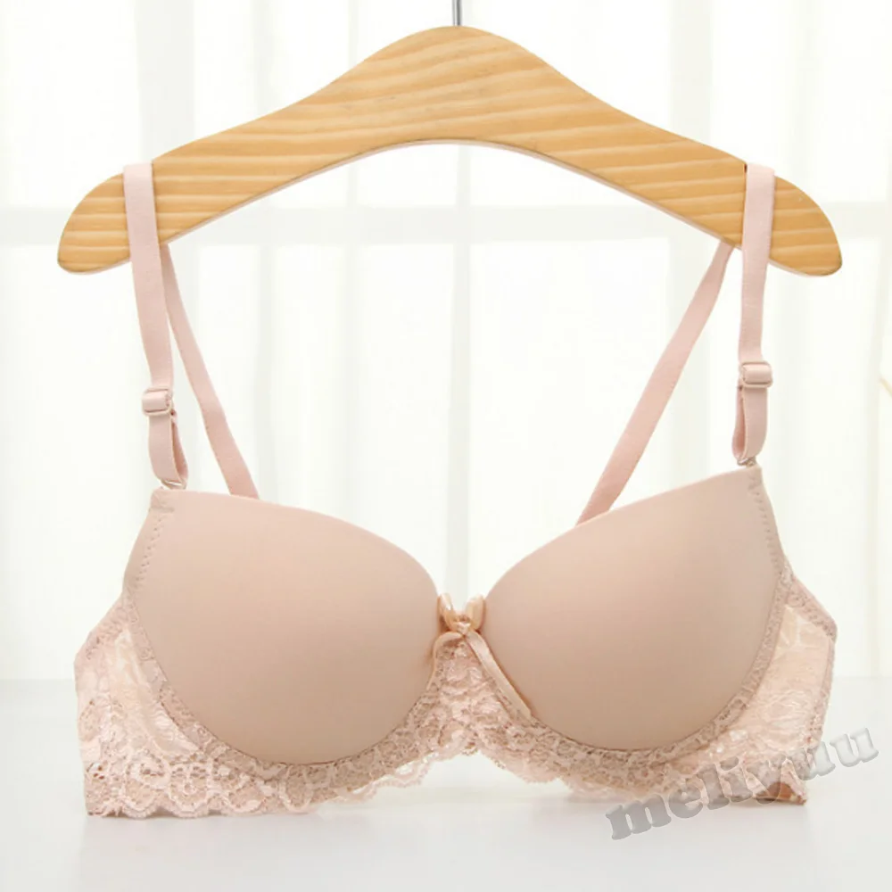 Sexy Women Underwear Lace Bralette Lingerie Push Up Bra Young Girl  Underwire Soft Lingerie Bras Adjusted-straps Bras A B C Cup
