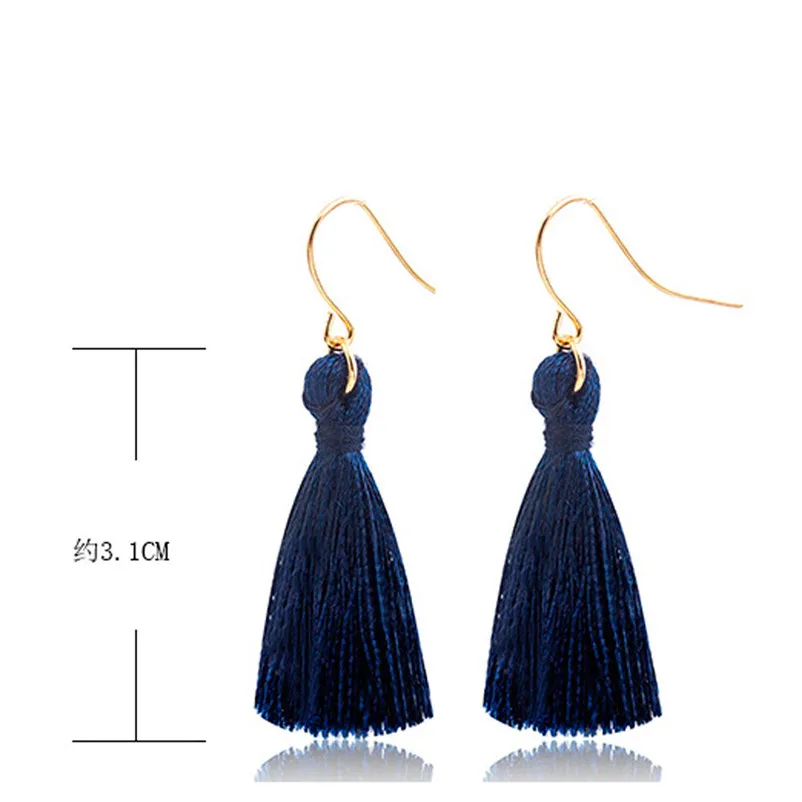 2018 Trendry Earrings for Women Bohemian Earrings Women Long Tassel Fringe Dangle Earrings Jewelry for gift Brincos J05#N (11)