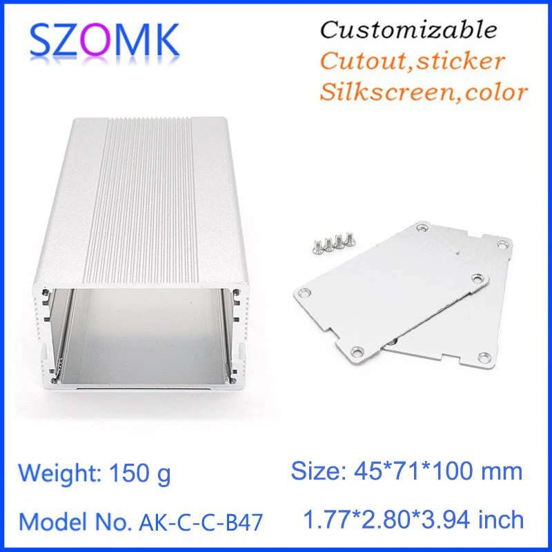 aluminum extrusion case szomk aluminum project box electronics enclosure for pcb aluminum amplifier housing box extruded junction box aluminum diy box pcb control enclosure electrical gps tracker outlet boxes   (2).jpg