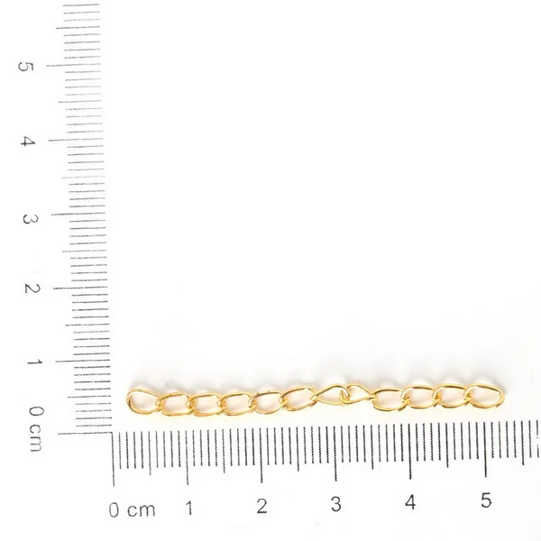 Новая мода 4*50 мм 1 шт./пакет Железный удлинитель цепи дизайн высокое качество аксессуары для изготовления украшений своими руками - Цвет: Gold