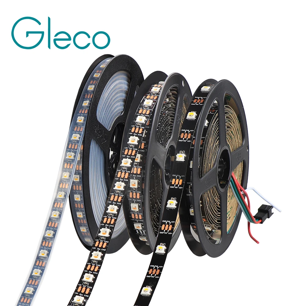 

SK6812 IC LED Strip 5050 RGB RGBW RGBWW 30/60/144LED Pixels Addressable color DC5V WS2812B Pixel LED Strip Light IP30 IP65 IP67