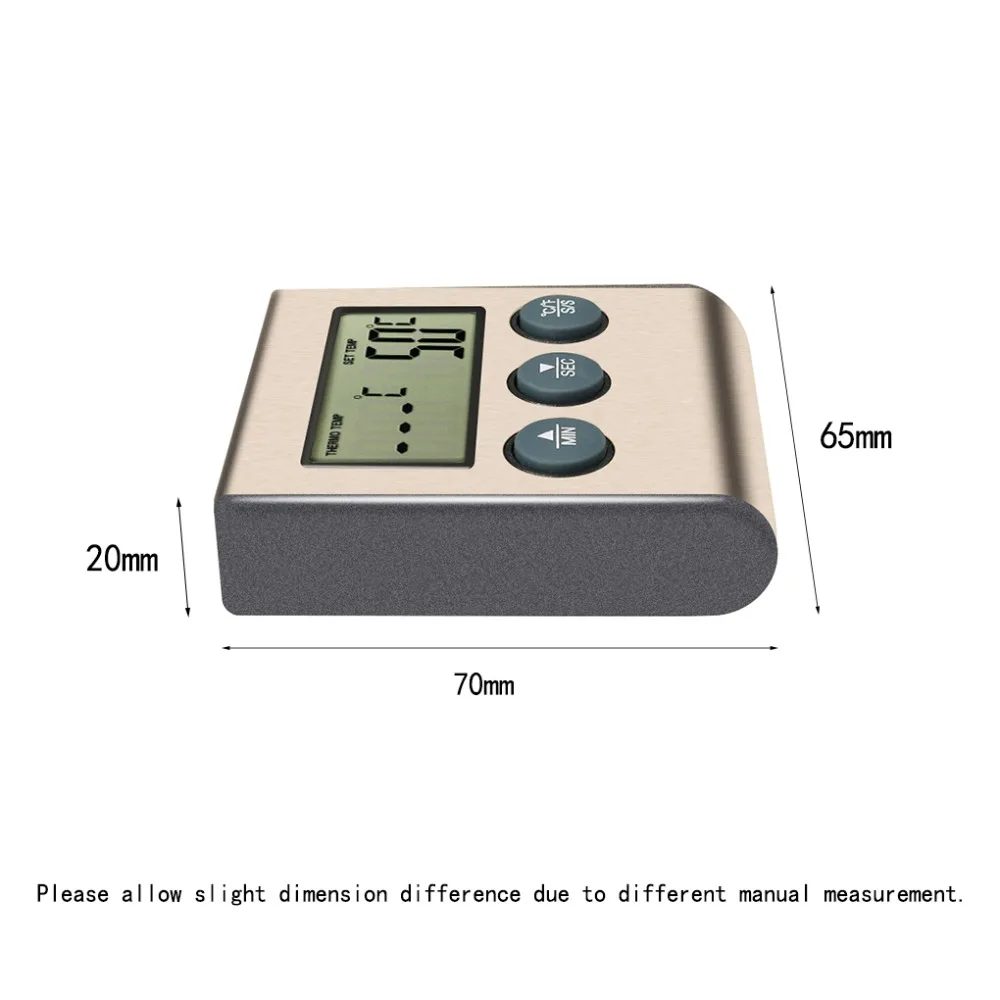 Цифровой ЖК-дисплей зондовый пищевой термометр Таймер посуда для выпечки Кухня барбекю Мясо измеритель температуры приготовления пищи