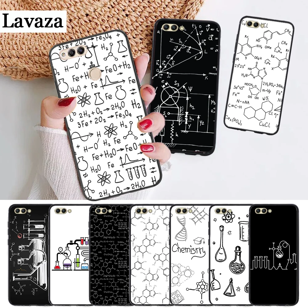 

Lavaza Chemistry drawing Silicone Case for Huawei honor 6A 7A Pro 7X 8 Lite 8X 8C 9 Note 10 View 20 9X