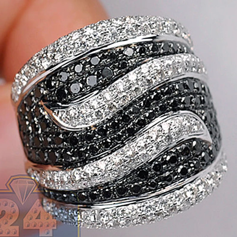 Большие циркониевые кольца серебряного цвета мужские модные белые черные CZ камень, кольцо на фалангу Горячая Панк Рок-кольца ювелирные изделия юбилейные подарки Z4K540