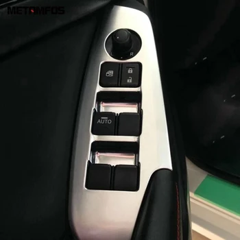 

For Mazda 3 M3 Axela 2014-2016 2017 2018 Sedan Matte Window Lift Switch Cover Trim Inside Armrest Frame Interior Car Accessories