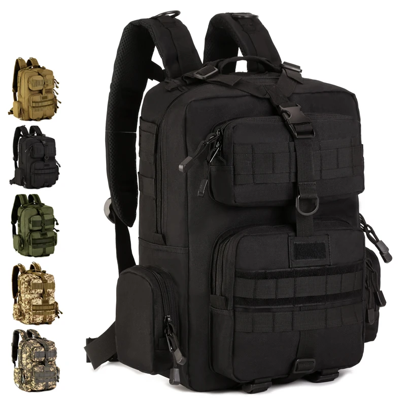 Outdoor Patrol font b Backpack b font 30L Nylon Camo font b Tactical b font MOLLE