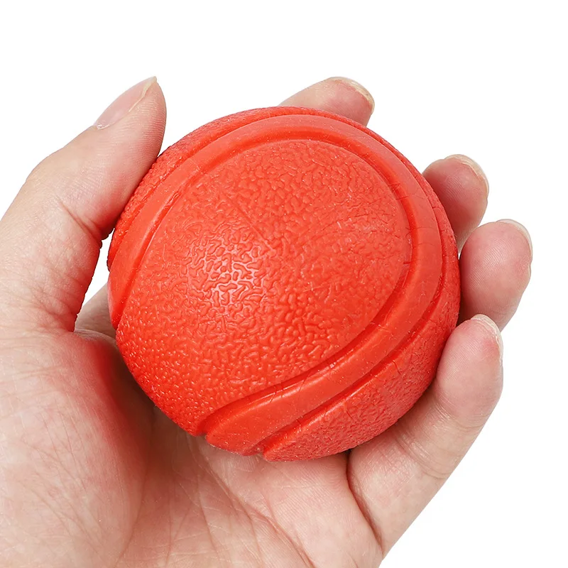Pet Rubber pattern bouncy ballBall dog toy rubber pattern solid elastic
