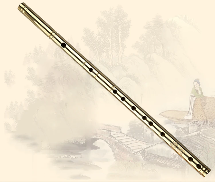 Никогда не трескается для ever Key CDEFG латунная трубка Китайский традиционный музыкальный инструмент Dizi флейта латунный духовой инструмент китайский флаут