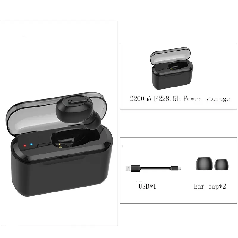Спортивные Беспроводные Bluetooth мини Hi-Fi наушники для телефона с громкой связью игровая гарнитура Беспроводные наушники с зарядным устройством для Iphone Xiaomi