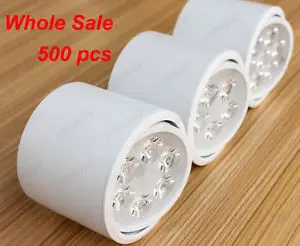 Оптовая продажа 500X7 Вт Светодиодный Потолочный Настенный светильник белый корпус лампа с накладным креплением Лампа Комплект